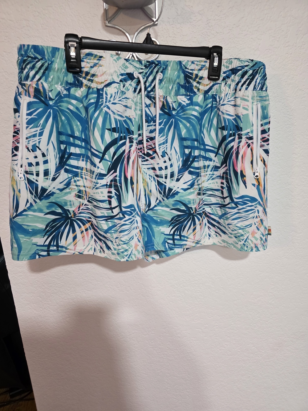 OP Ocean Pacific Multicolor Blue Green Pink Swim Shorts